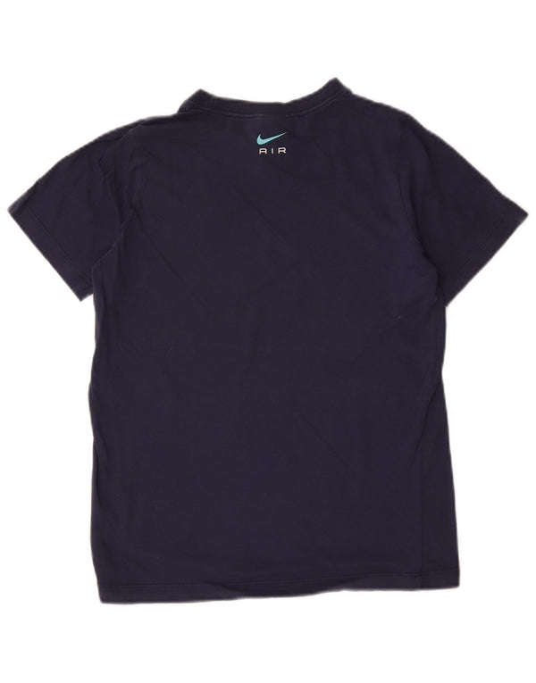 Nike Boys Graphic T-Shirt Top 12-13 Years Large Navy Blue Cotton