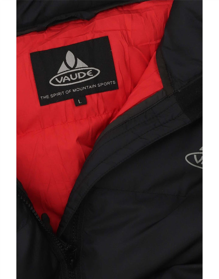 Vaude Mens Hooded Padded Jacket UK 40 Large Black