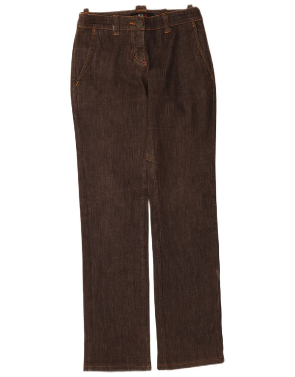 Iceberg Womens Straight Jeans IT 42 Medium W28 L34 Brown Cotton