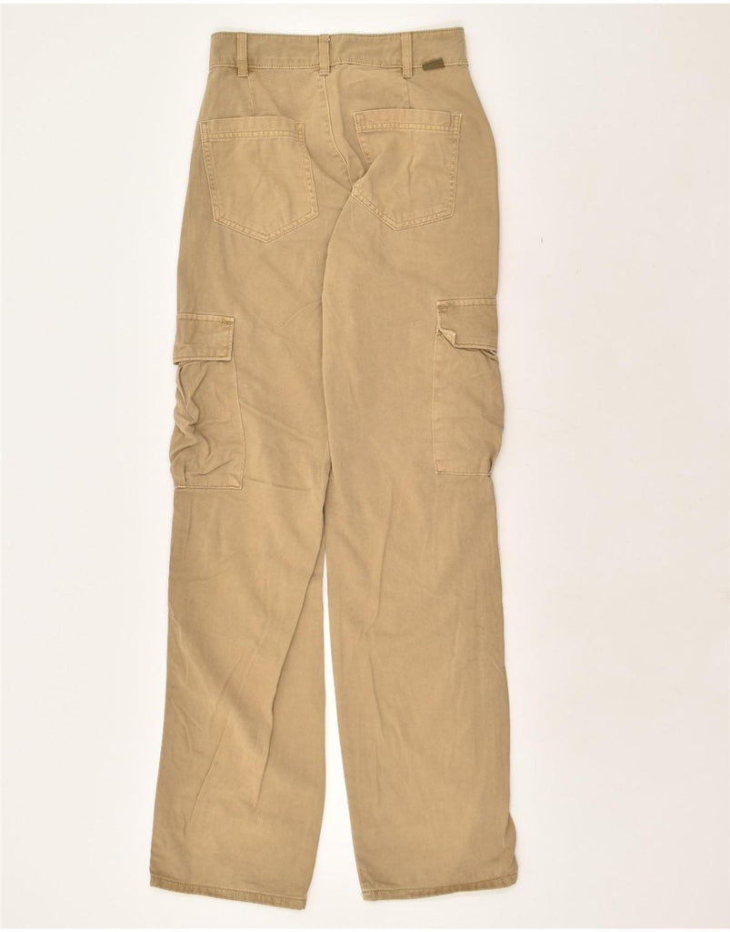 PULL & BEAR Womens Straight Cargo Trousers EU 34 XS W26 L32  Beige | Vintage Pull & Bear | Thrift | Second-Hand Pull & Bear | Used Clothing | Messina Hembry 