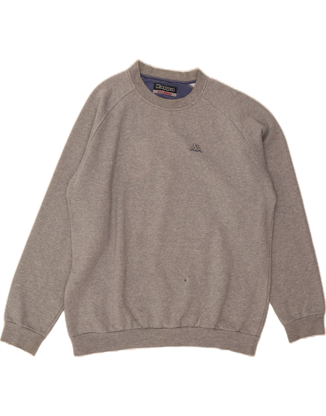 KAPPA Mens Sweatshirt Jumper 2XL Grey Cotton Vintage Kappa and Second-Hand Kappa from Messina Hembry 