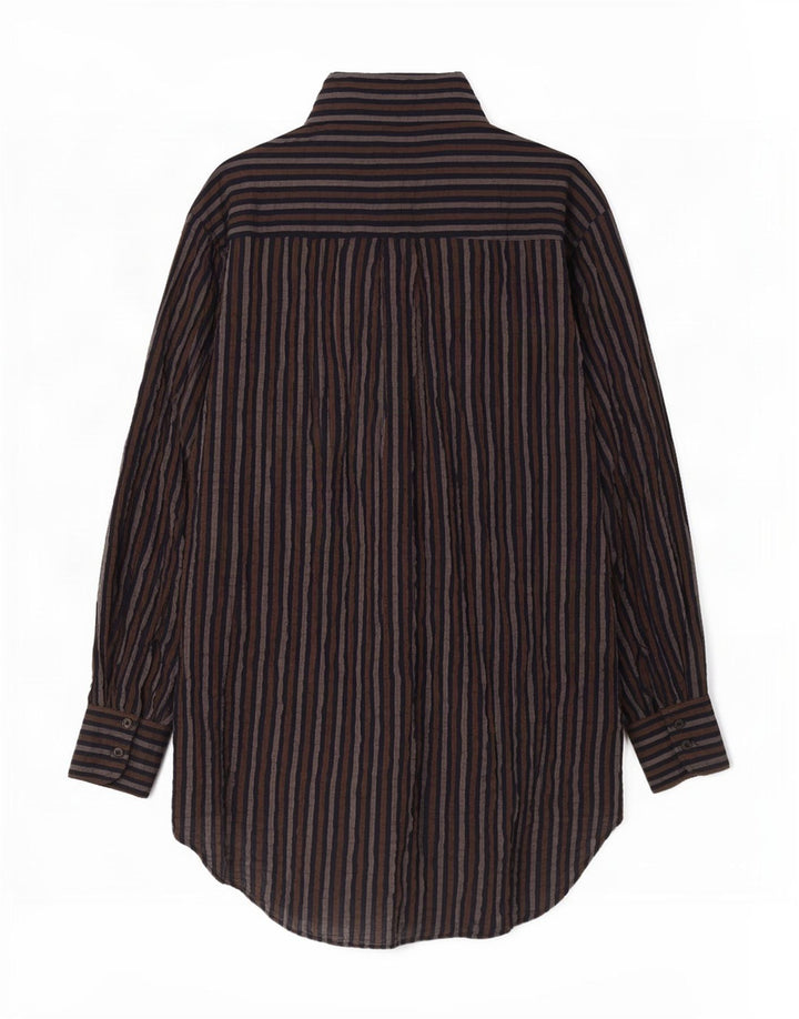 Zara Womens Oversized Pullover Shirt Dress UK 6 XS Multicoloured Striped