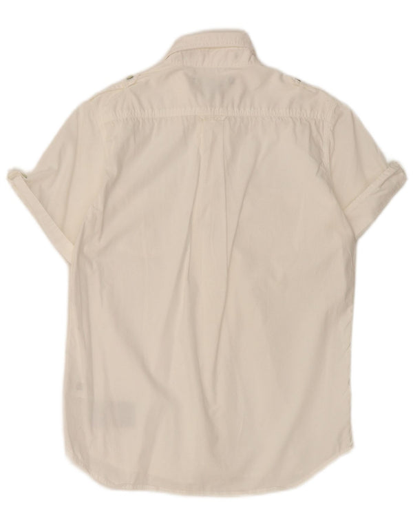 Gant Boys Short Sleeve Shirt 11-12 Years XL White Cotton
