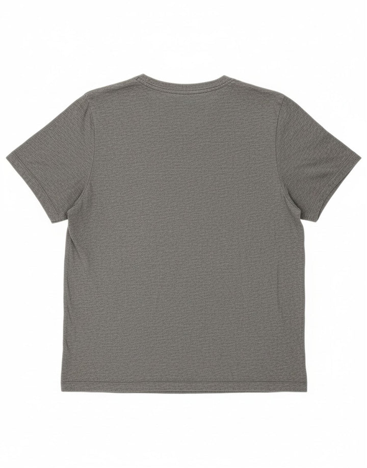 NIKE Mens Dri Fit Graphic T-Shirt Top Large Grey Cotton