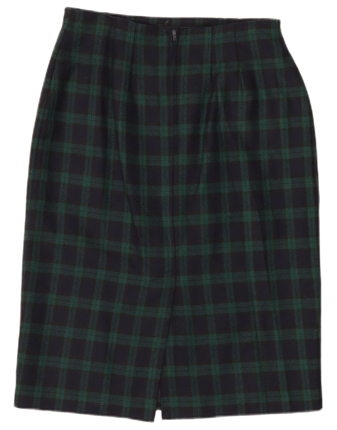 Marks & Spencer Womens St. Michael Pencil Skirt W30 Medium Navy Blue Check