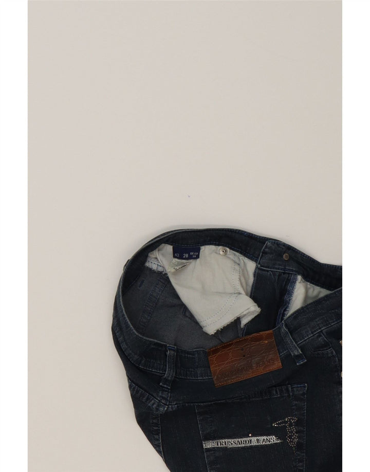 TRUSSARDI Womens Straight Jeans W28 L28  Blue Cotton Vintage Trussardi and Second-Hand Trussardi from Messina Hembry 