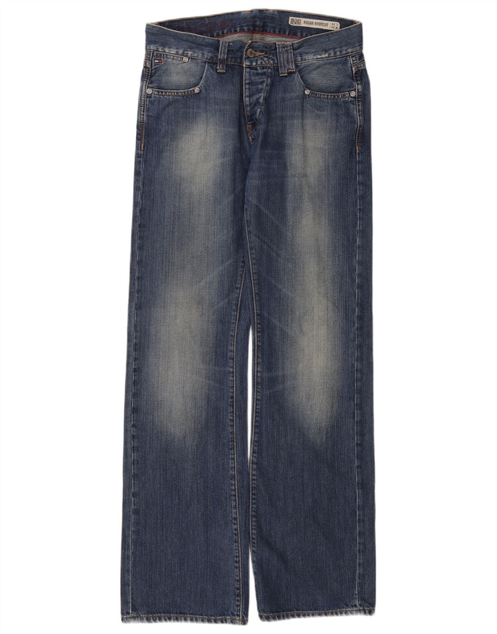 Tommy Hilfiger Womens Roger Bootcut Jeans W30 L34 Blue Cotton