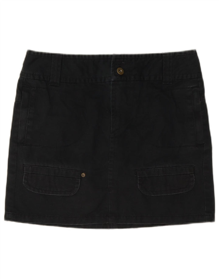 Benetton Womens Mini Cargo Skirt W28 Medium Navy Blue