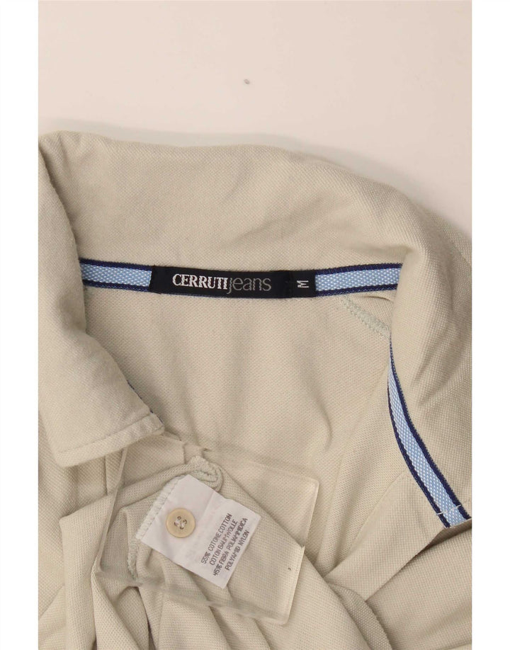Cerruti Womens Shirt Blouse UK 14 Medium Grey Cotton