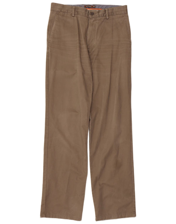 Dockers Mens Straight Chino Trousers W33 L36 Beige Cotton