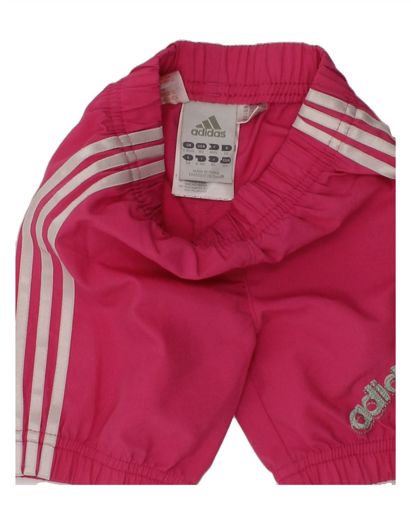 ADIDAS Baby Girls Sport Shorts 3-6 Months Pink Polyester | Vintage Adidas | Thrift | Second-Hand Adidas | Used Clothing | Messina Hembry 