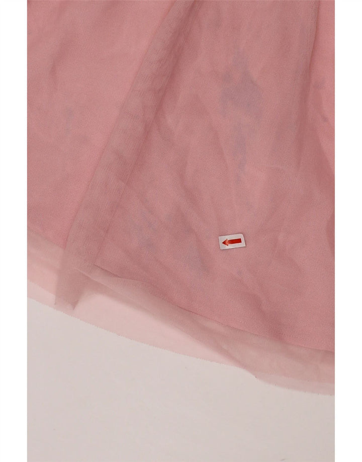 TERRANOVA Girls Halter Dress 6-7 Years Pink Polyester