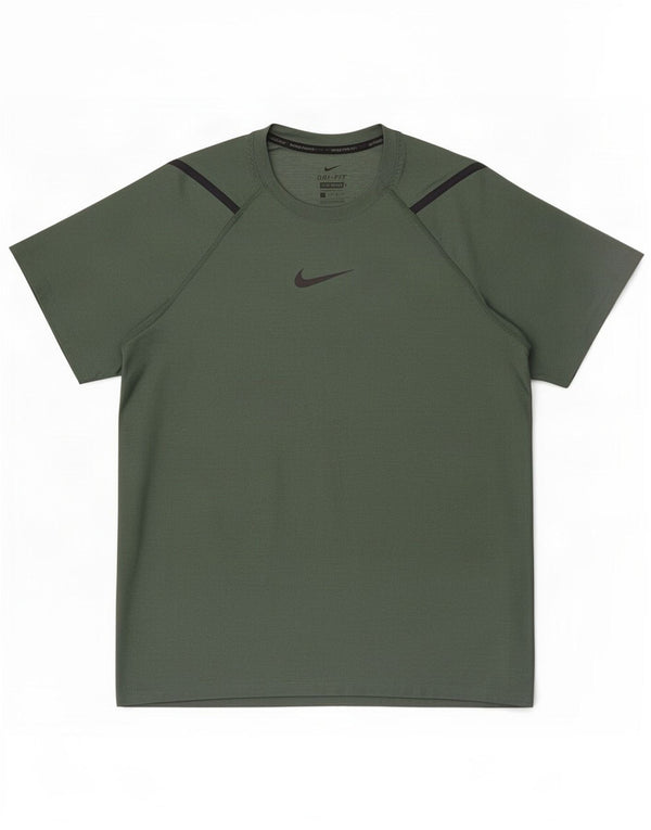 Nike Mens Dri Fit Standard T-Shirt Top Large Green