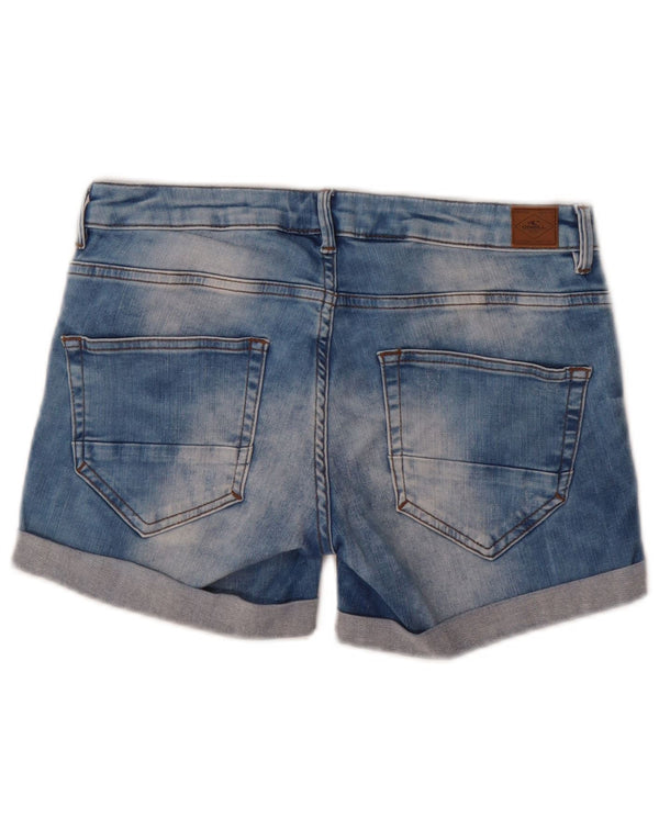 O'Neill Womens Denim Shorts W30 Medium Blue Cotton
