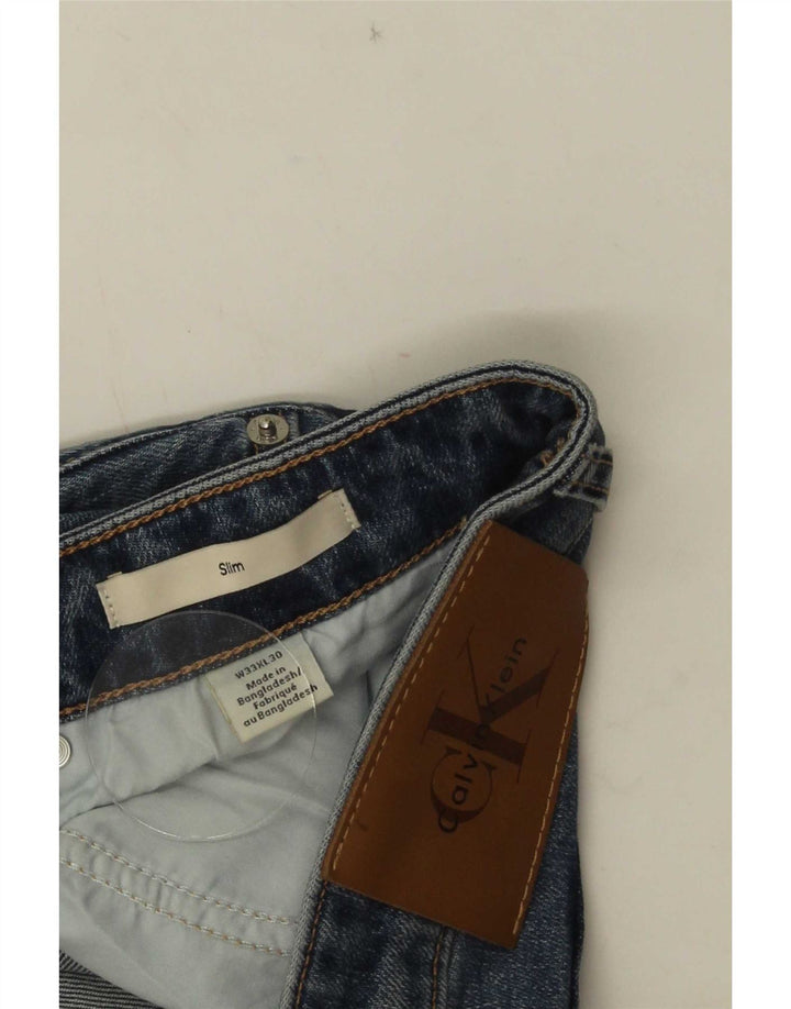Calvin Klein Mens Slim Jeans W33 L30 Blue