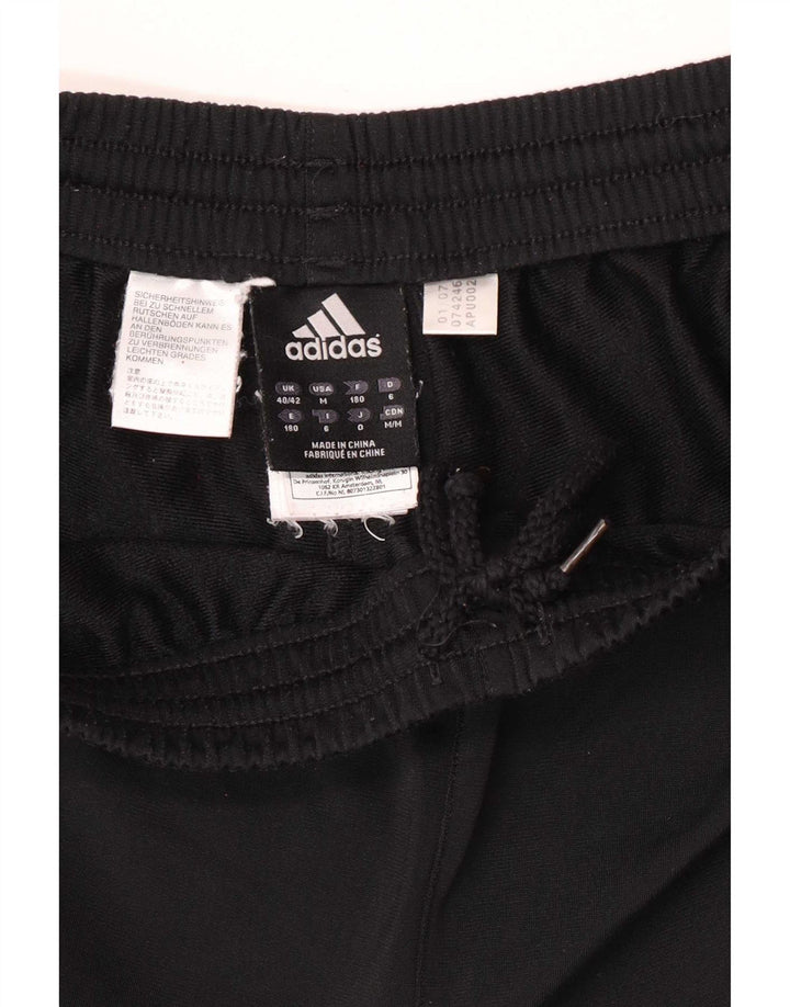 Adidas Mens Tracksuit Trousers Medium Black Colourblock Polyester