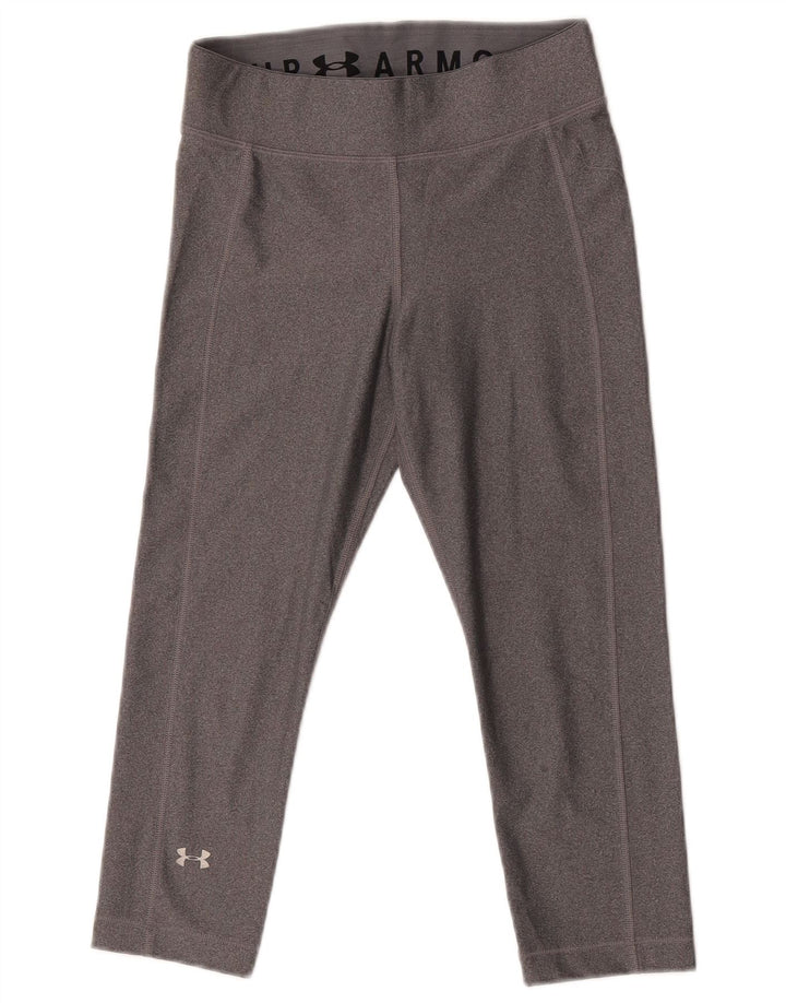 Under Armour Womens Capri Leggings UK 10 Small Grey Polyester