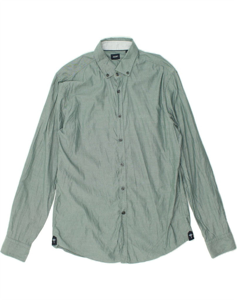 JOOP Mens Shirt Large Green Cotton | Vintage Joop | Thrift | Second-Hand Joop | Used Clothing | Messina Hembry 