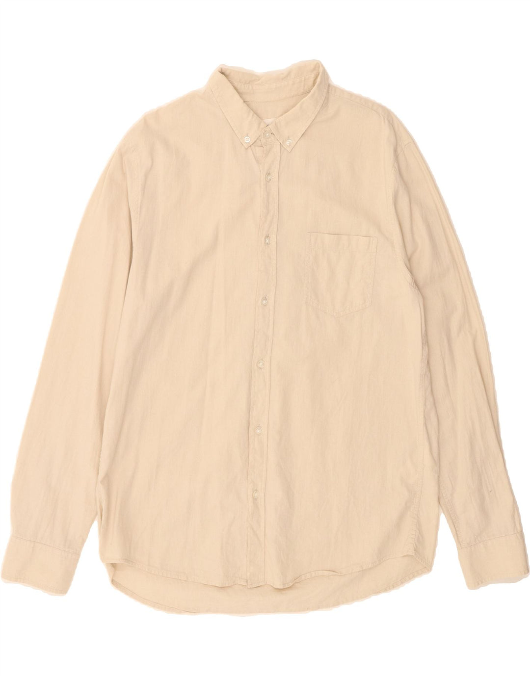 PIER ONE Mens Shirt XL Off White Cotton Vintage Pier One and Second-Hand Pier One from Messina Hembry 