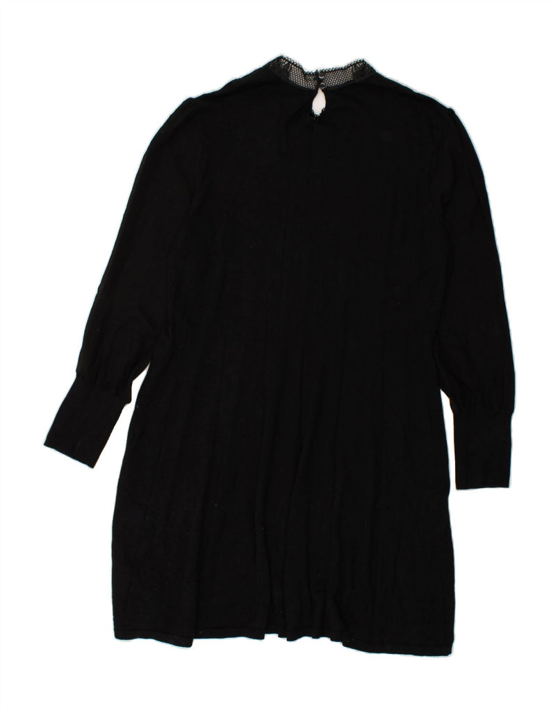 OASIS Womens Long Sleeve Jumper Dress UK 20 2XL Black Polyester | Vintage Oasis | Thrift | Second-Hand Oasis | Used Clothing | Messina Hembry 