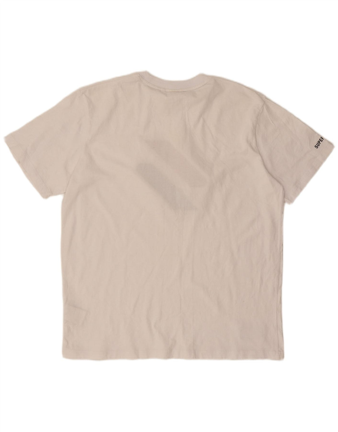 Superdry Mens Graphic T-Shirt Top Large White Cotton