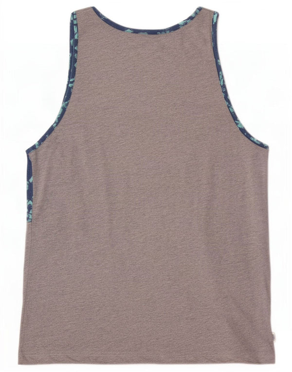 Vans Mens Graphic Vest Top Small Grey Geometric