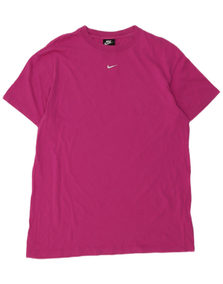 NIKE Mens T-Shirt Top Large Pink Cotton