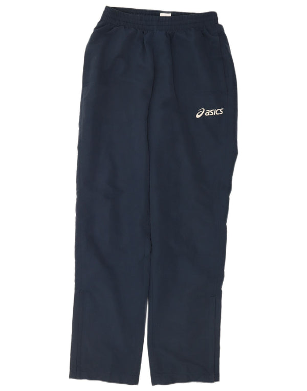 Asics Mens Tracksuit Trousers Medium  Navy Blue Polyester