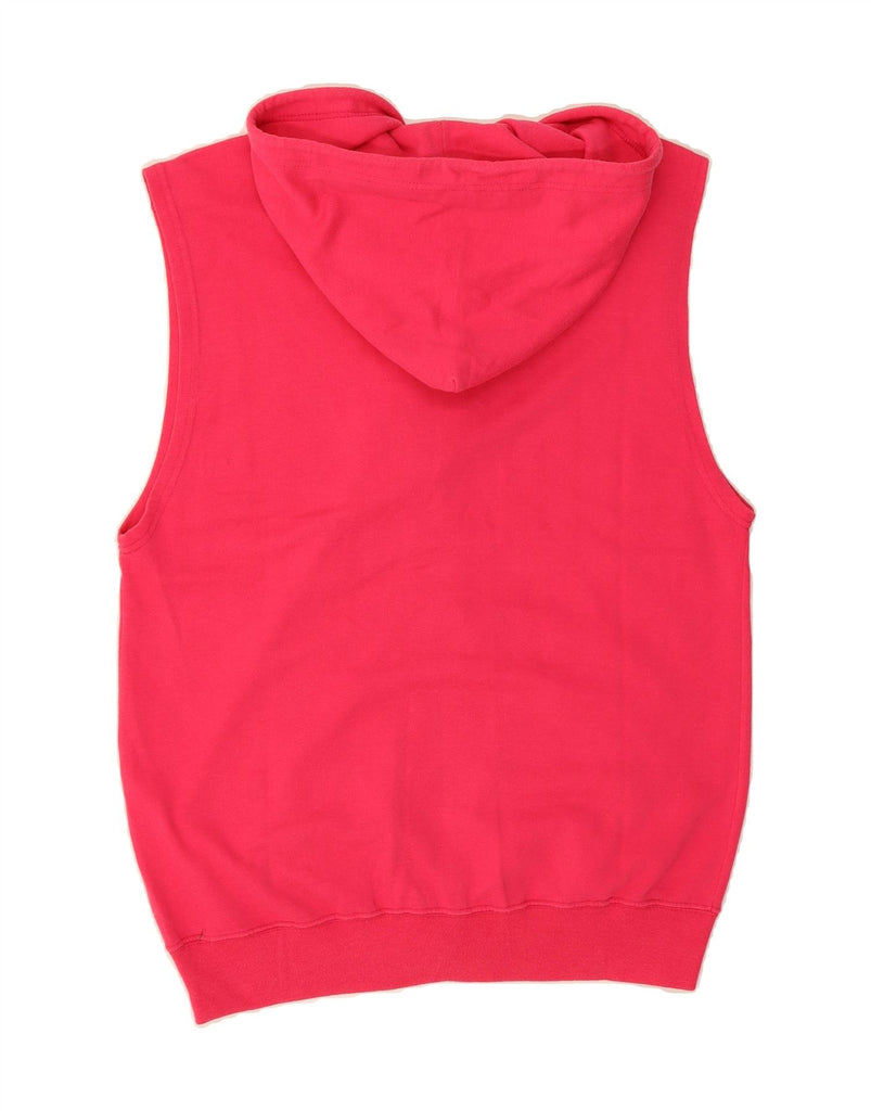 CHAMPION Mens Sleeveless Zip Hoodie Sweater Large Pink Vintage Champion and Second-Hand Champion from Messina Hembry 