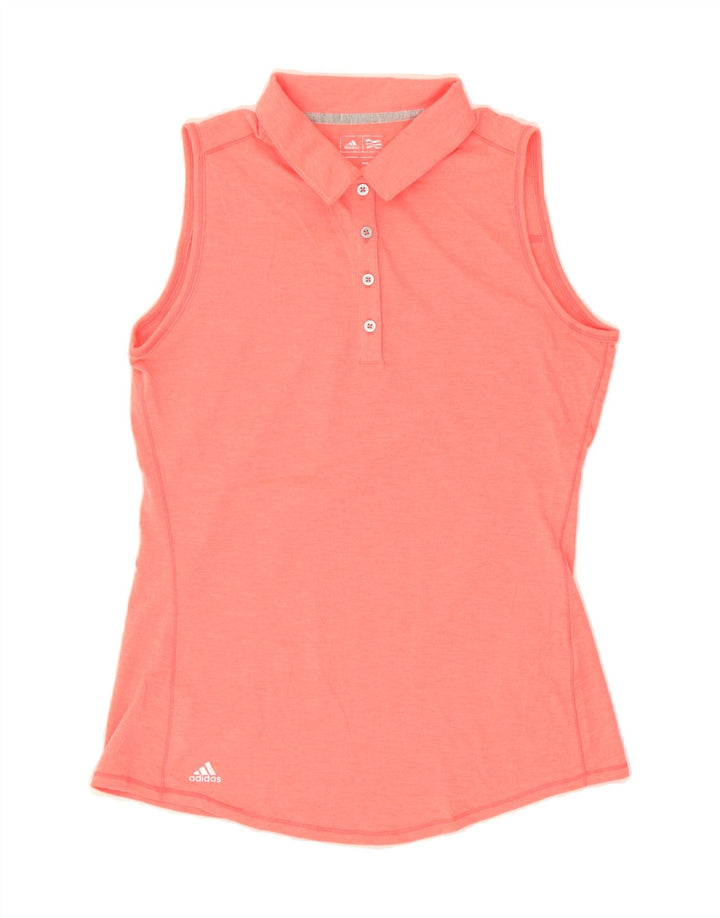 ADIDAS Womens Sleeveless Polo Shirt UK 10 Small Pink Polyester Vintage Adidas and Second-Hand Adidas from Messina Hembry 