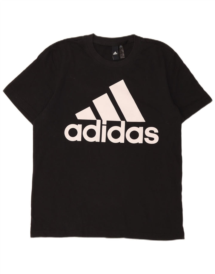 Adidas Mens Graphic T-Shirt Top Large Black Cotton