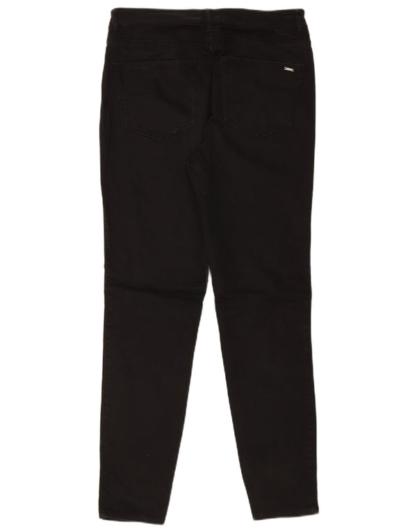 MASSIMO DUTTI Womens Skinny Casual Trousers EU 42 Large W32 L30 Black
