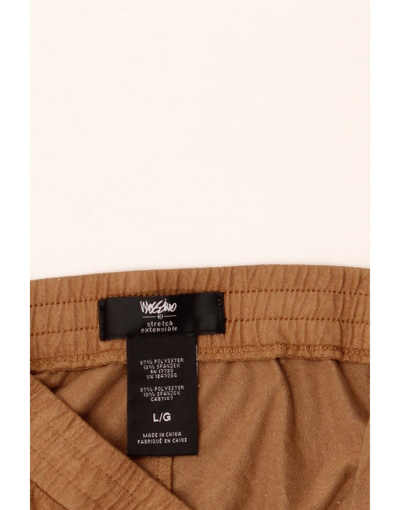 MOSSIMO Womens Fleece Tracksuit Trousers UK 16 Large Brown Polyester Vintage Mossimo and Second-Hand Mossimo from Messina Hembry 