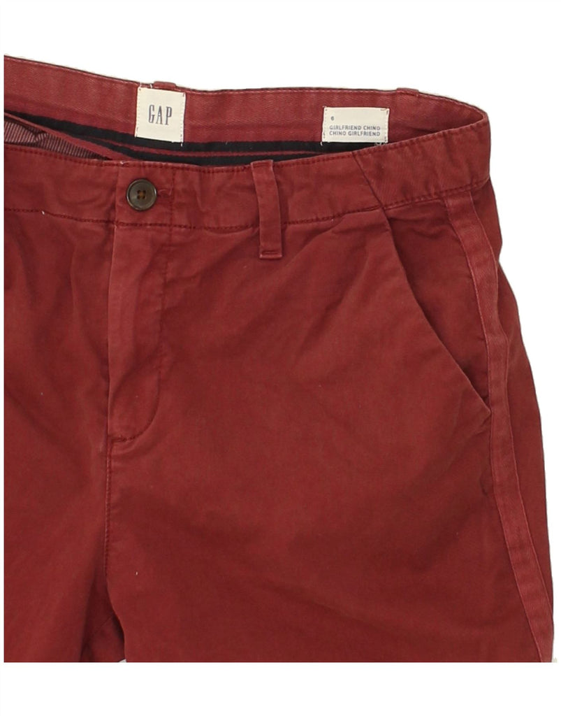 GAP Womens Straight Chino Trousers US 6 Medium  W32 L28  Maroon | Vintage Gap | Thrift | Second-Hand Gap | Used Clothing | Messina Hembry 