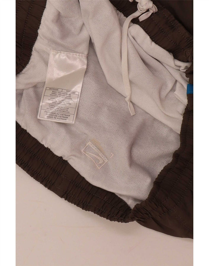 Nike Mens Sport Shorts Large Brown Colourblock Polyester