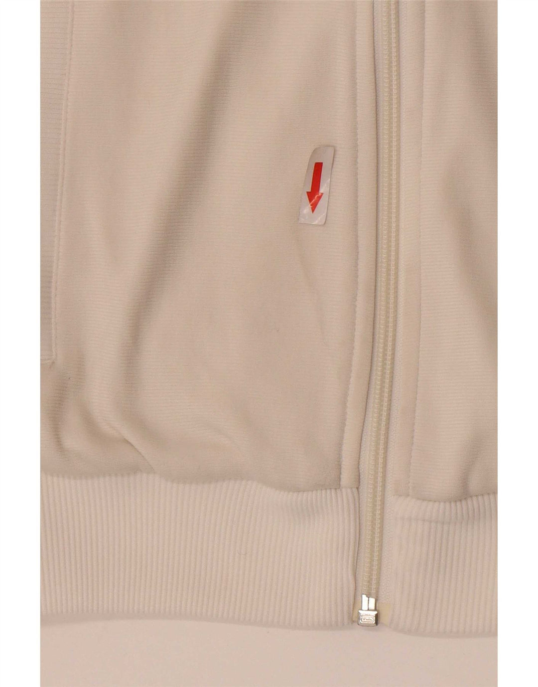 Adidas Womens Tracksuit Top Jacket EU 36 Small White Polyamide