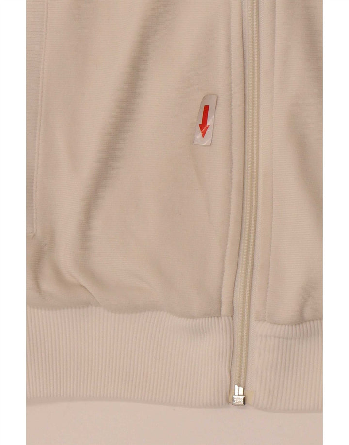 Adidas Womens Tracksuit Top Jacket EU 36 Small White Polyamide