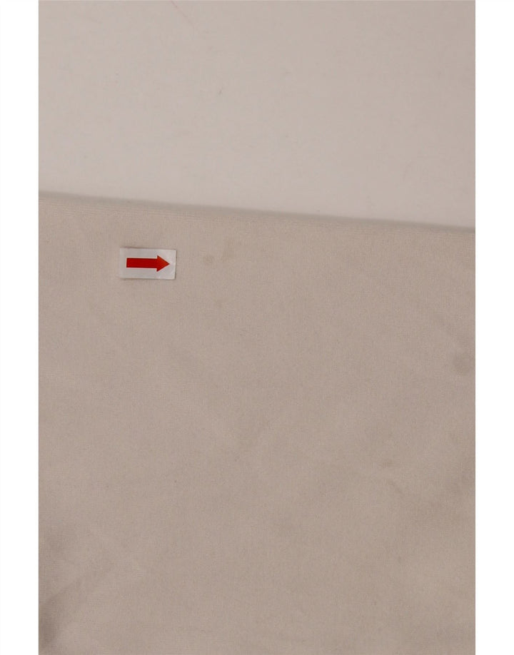 ASICS Womens Tracksuit Top Jacket UK 14 Medium White Colourblock