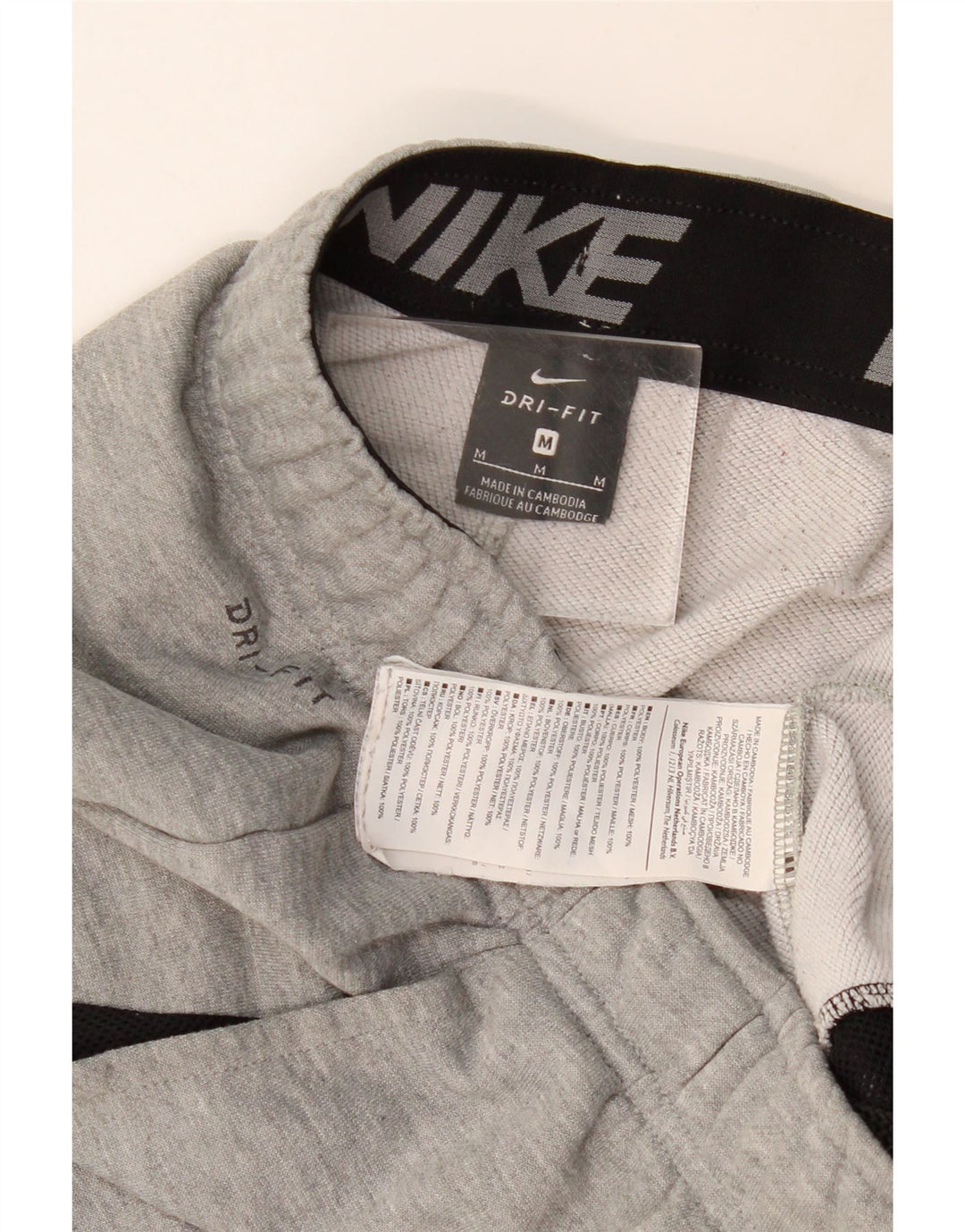 NIKE Mens Dri Fit Tracksuit Trousers Joggers Medium  Grey Polyester