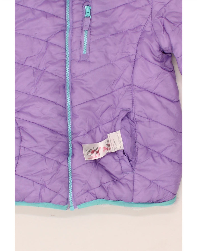 EDDIE BAUER Girls Hooded Padded Jacket 10-11 Years Medium Purple Vintage Eddie Bauer and Second-Hand Eddie Bauer from Messina Hembry 