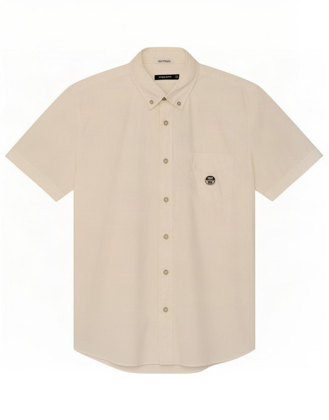 North Sails Mens Short Sleeve Shirt Large White Cotton