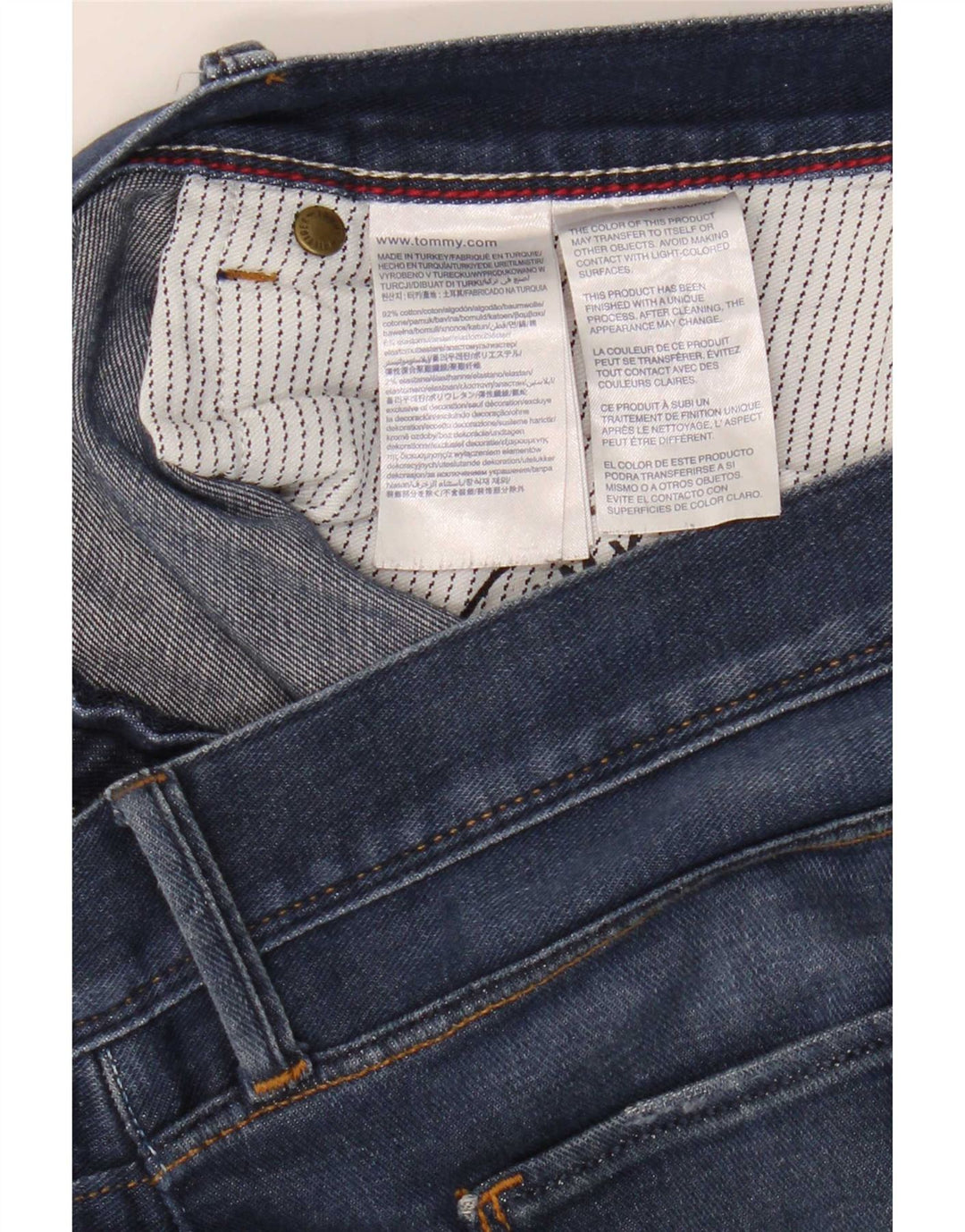Tommy Hilfiger Mens Bleecker Slim Jeans W40 L34 Blue Cotton