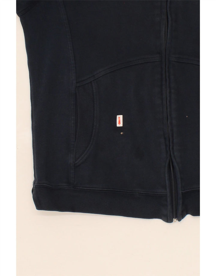 CHAMPION Womens Tracksuit Top Jacket UK 14 Medium Navy Blue Cotton Vintage Champion and Second-Hand Champion from Messina Hembry 