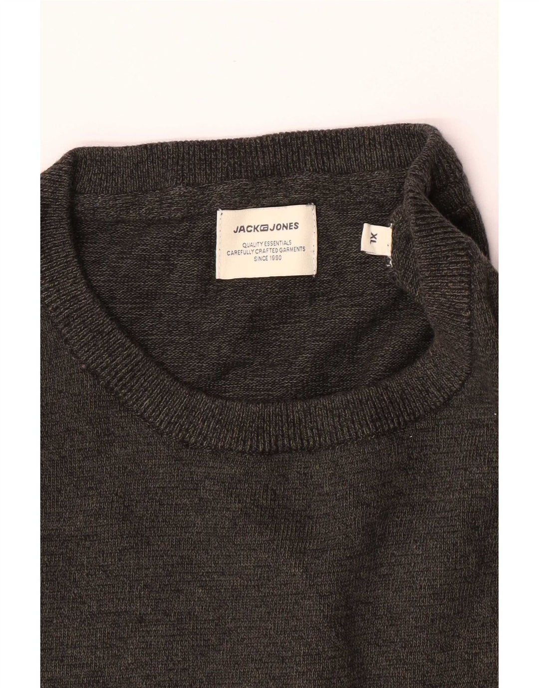Jack & Jones Mens Crew Neck Jumper Sweater XL Grey