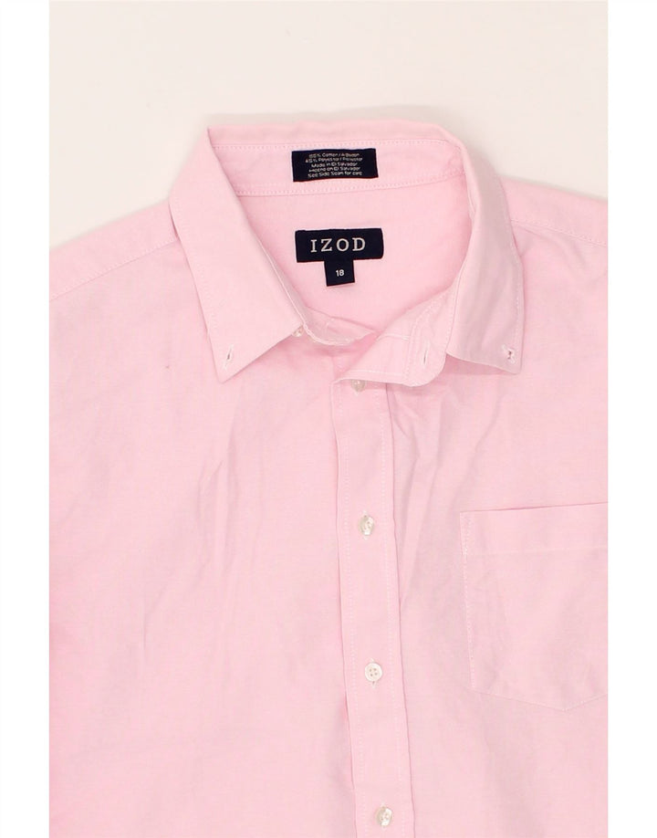 IZOD Boys Shirt 15-16 Years XL Pink Cotton Vintage Izod and Second-Hand Izod from Messina Hembry 