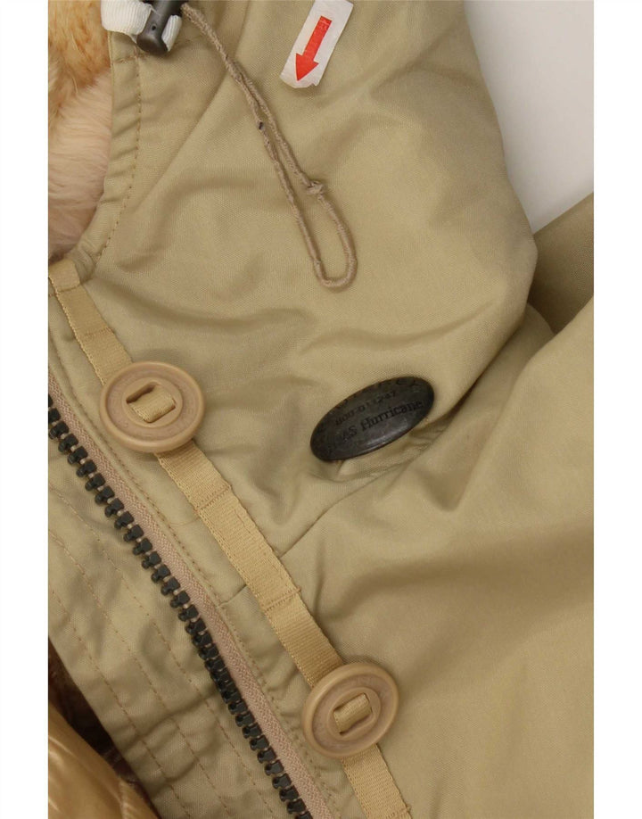 PEUTEREY Womens Hooded Padded Coat IT 42 Medium Beige