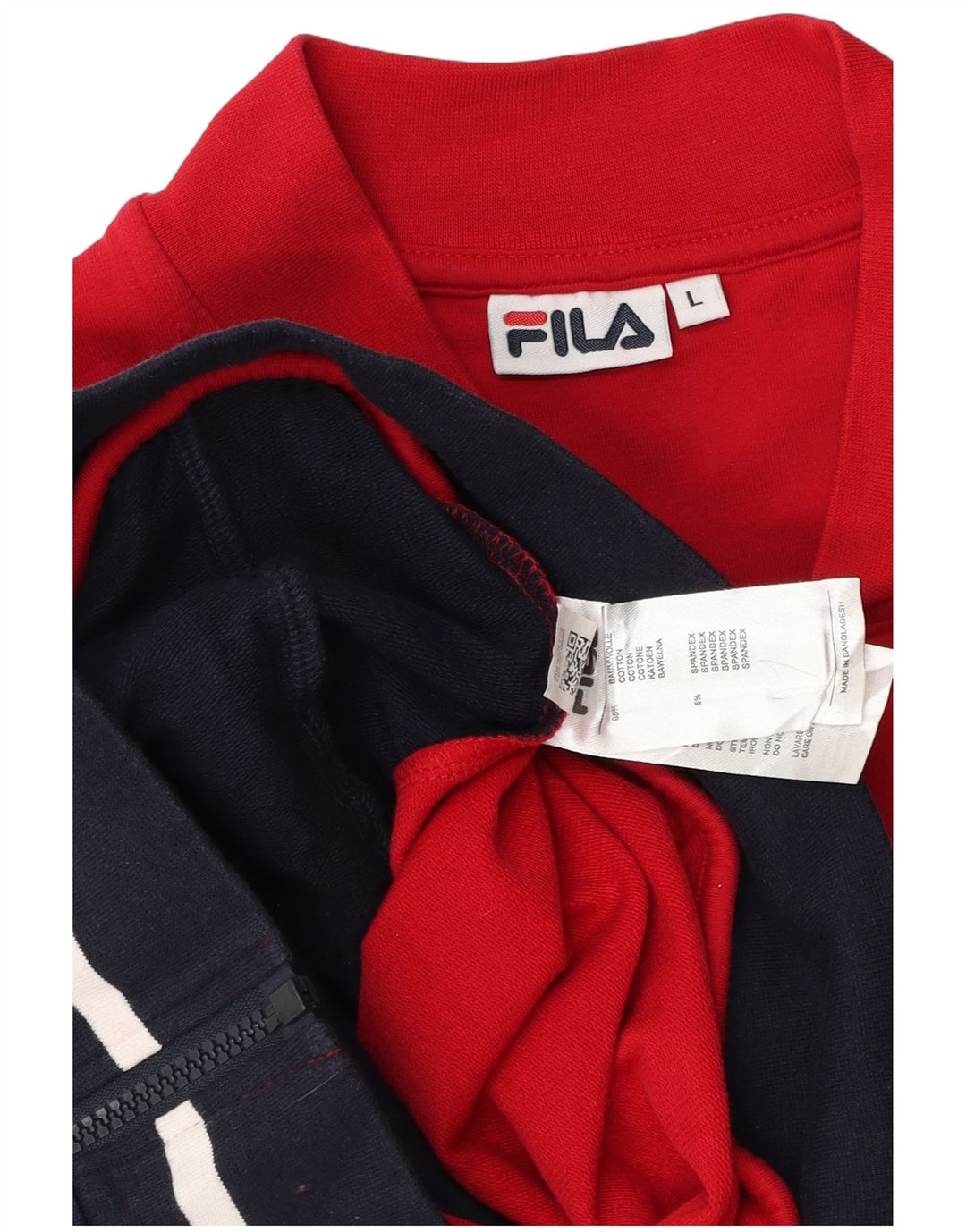 Fila Womens Tracksuit Top Jacket UK 16 Large Multicoloured Colourblock