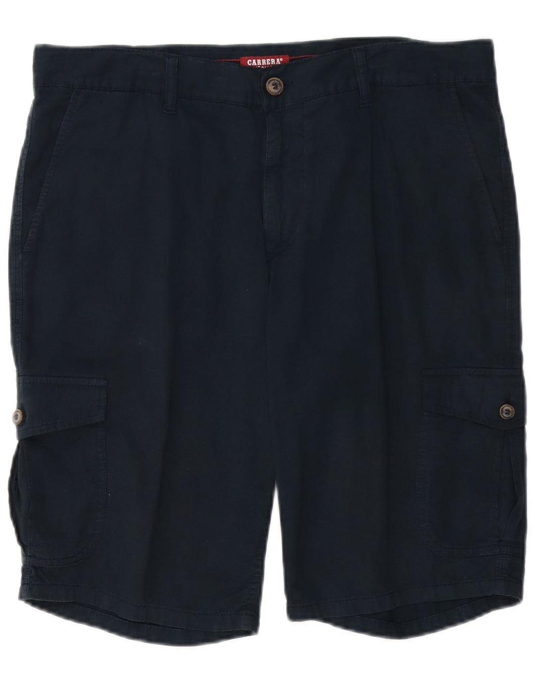 CARRERA Mens 618 Cargo Shorts IT 50 Large W34  Navy Blue Cotton