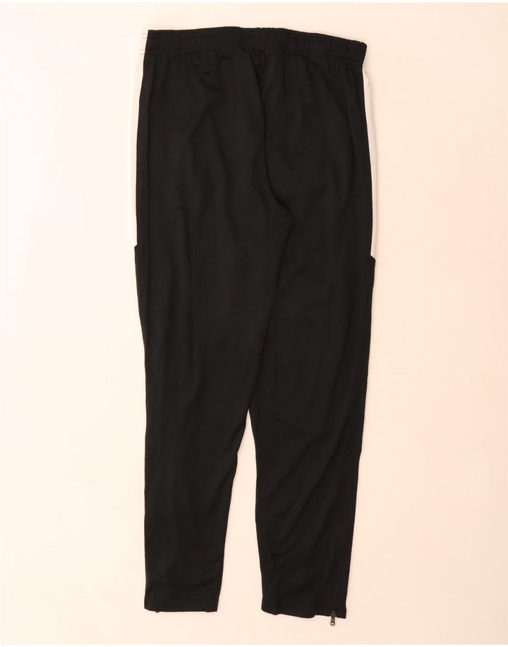 Under Armour Boys Tracksuit Trousers 9-10 Years Medium Black Colourblock