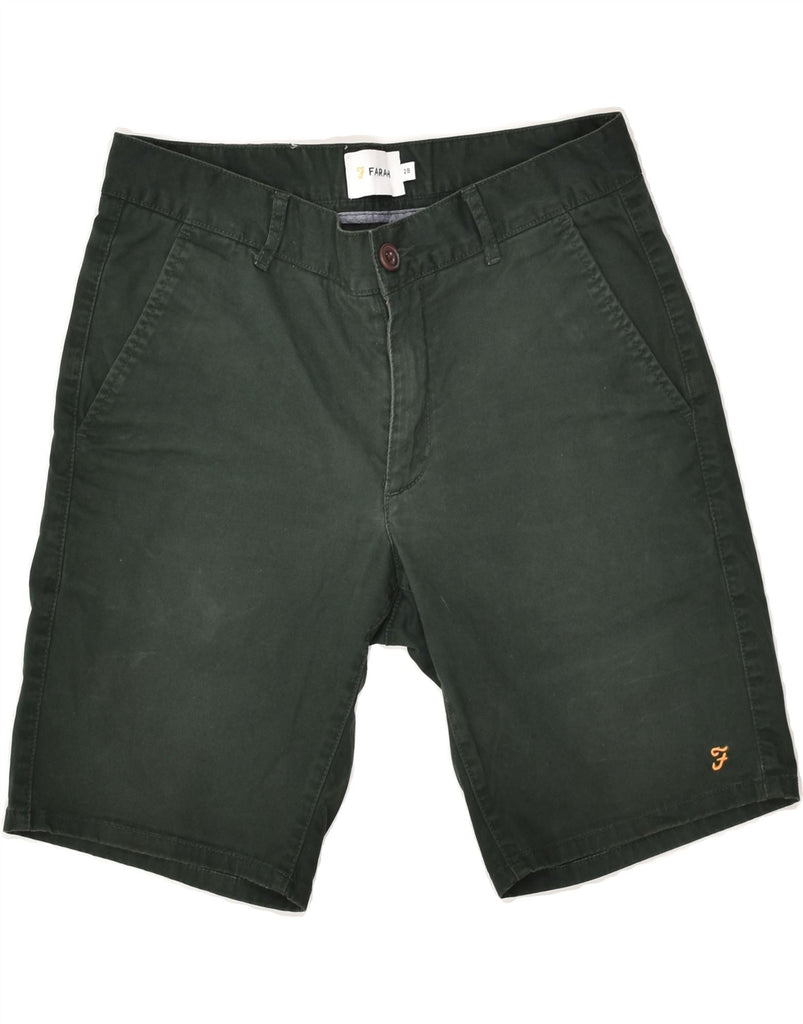 FARAH Mens Chino Shorts W29 Small Green Cotton | Vintage Farah | Thrift | Second-Hand Farah | Used Clothing | Messina Hembry 